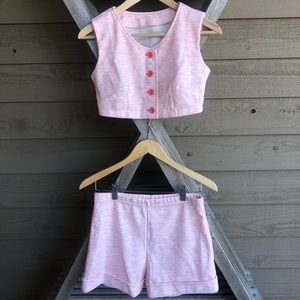 Vintage pink two piece set